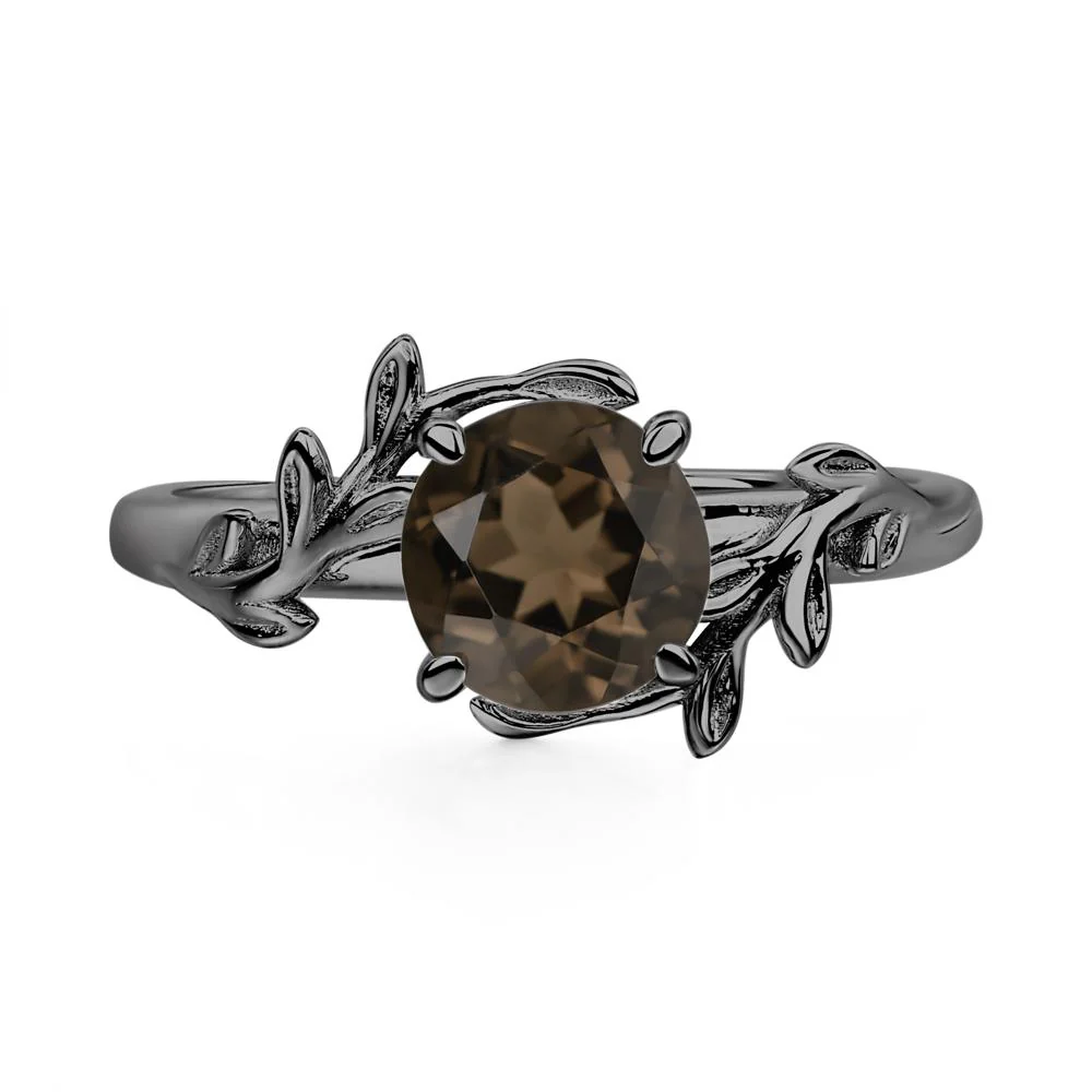 Smoky Quartz Vine Engagement Ring - Image 8