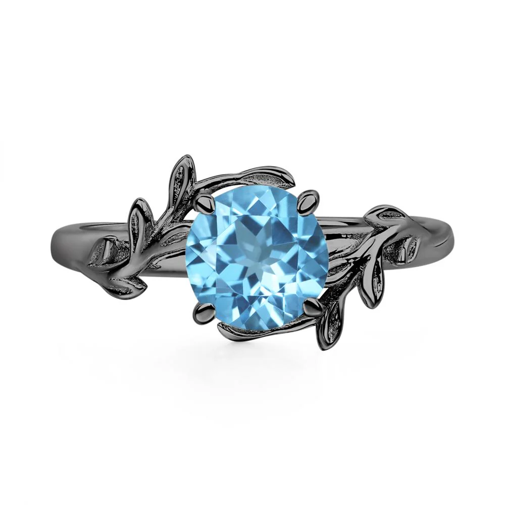 Swiss Blue Topaz Vine Ring