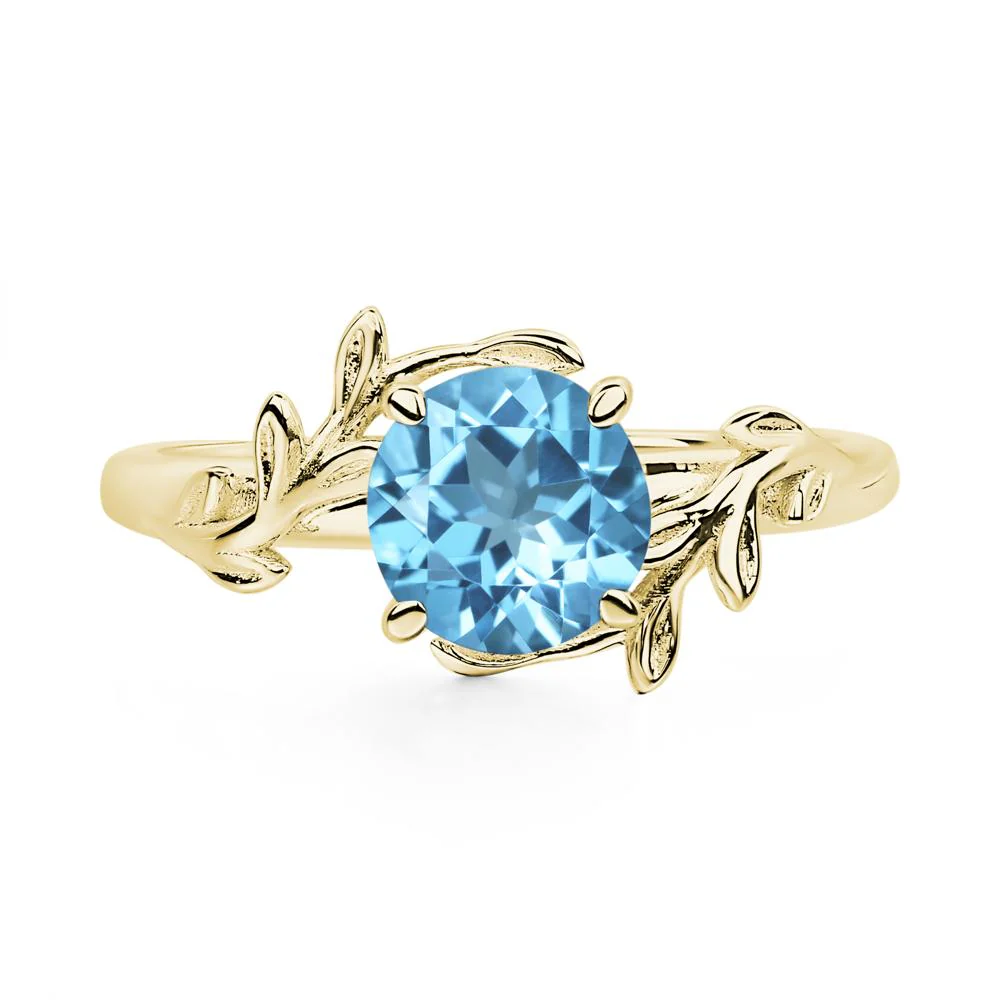Swiss Blue Topaz Vine Ring - Image 6