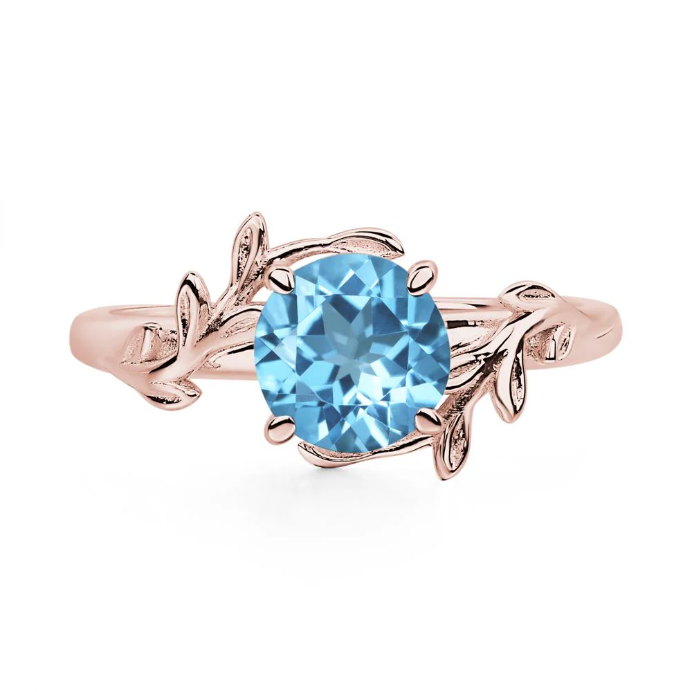 Swiss Blue Topaz Vine Ring - Image 8
