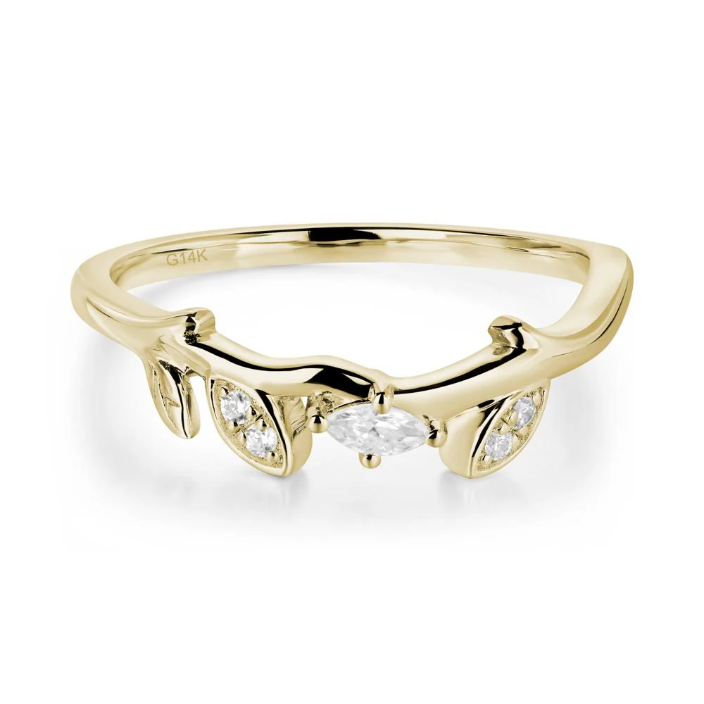 Vine Leaf Green Sapphire Engagement Ring - Image 16