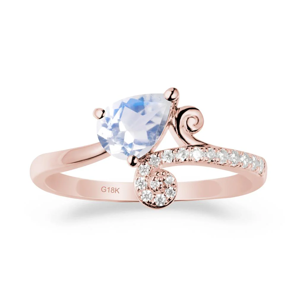 Vine Moonstone Bypass Ring - Image 5