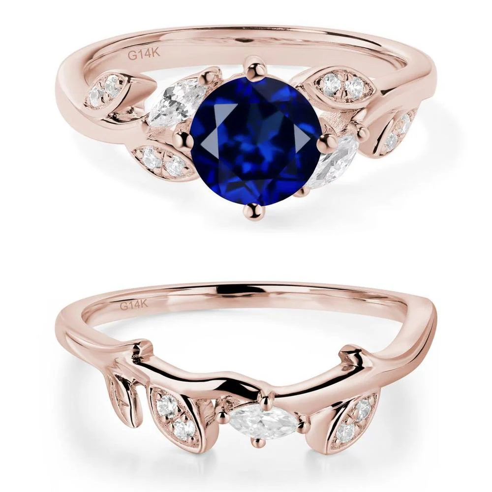 Vine Leaf Sapphire Engagement Ring - Image 11
