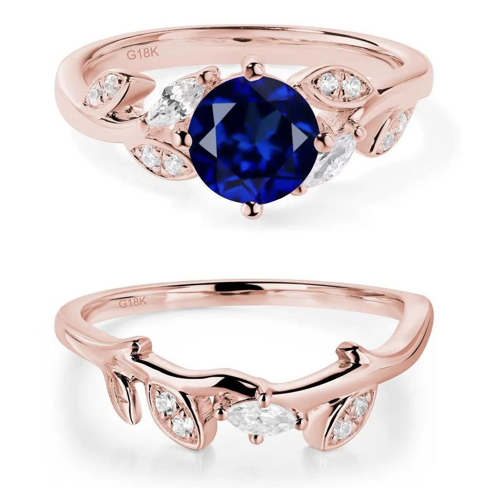 Vine Leaf Sapphire Engagement Ring - Image 17