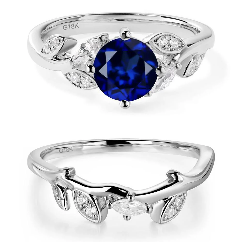Vine Leaf Sapphire Engagement Ring - Image 19