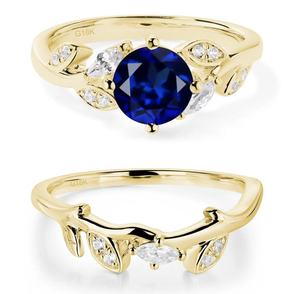 Vine Leaf Sapphire Engagement Ring - Image 21