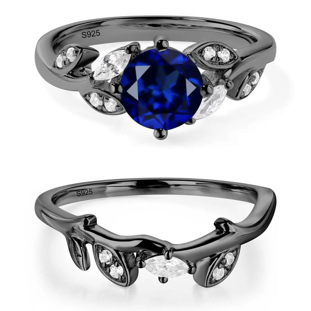 Vine Leaf Sapphire Engagement Ring - Image 23