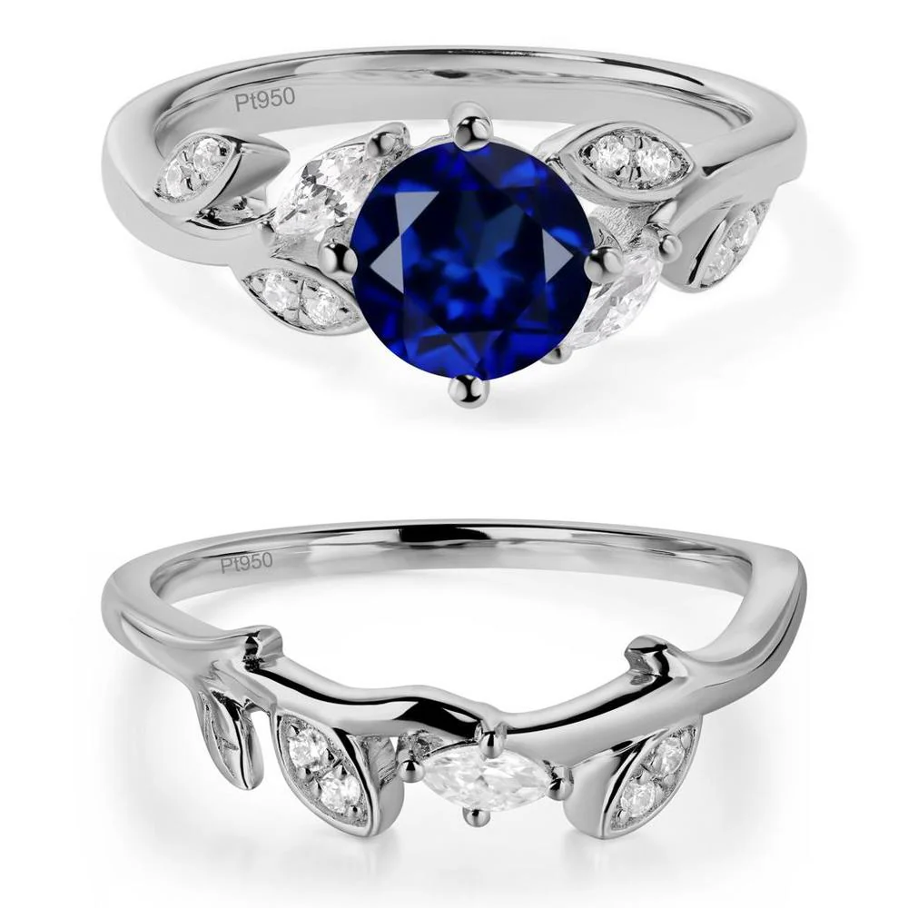 Vine Leaf Sapphire Engagement Ring - Image 25