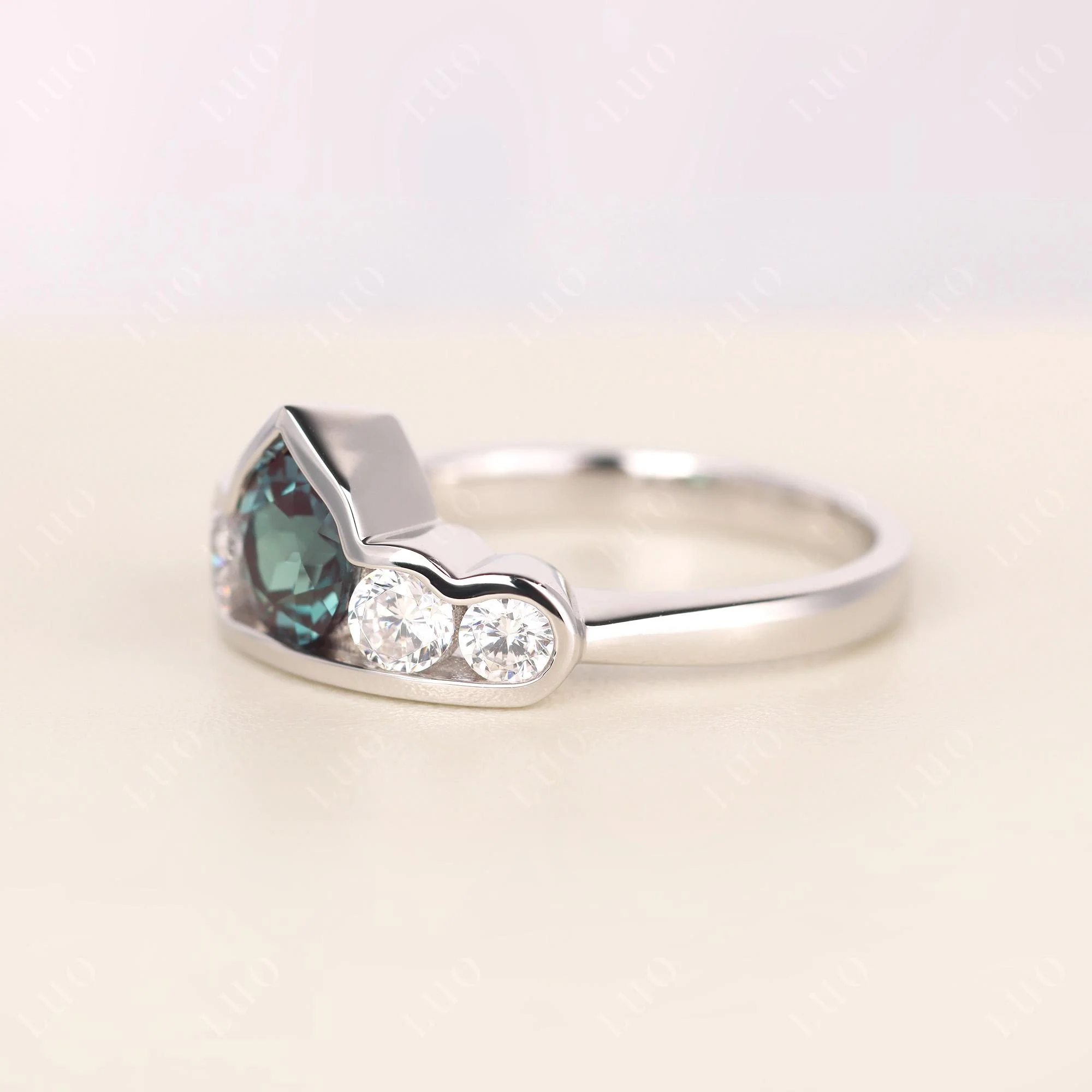 Alexandrite Crown Ring - Image 2