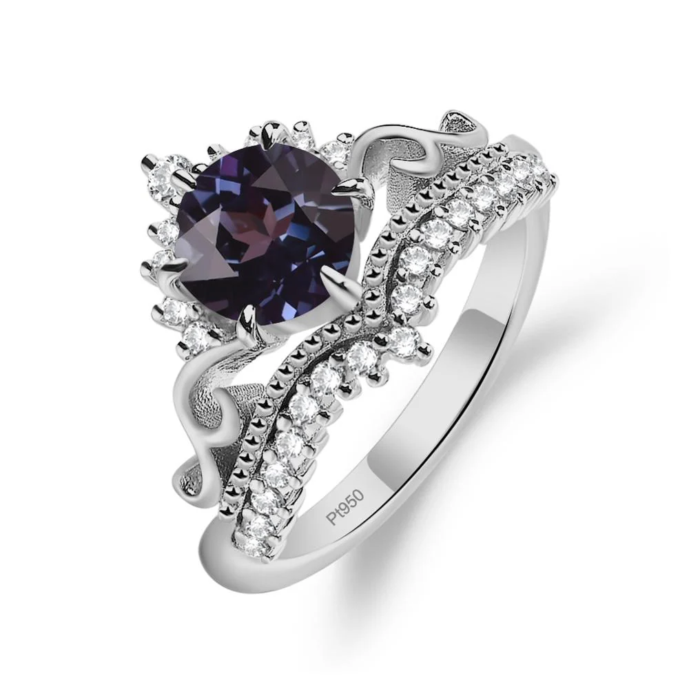 Vintage Alexandrite Cocktail Ring - Image 6