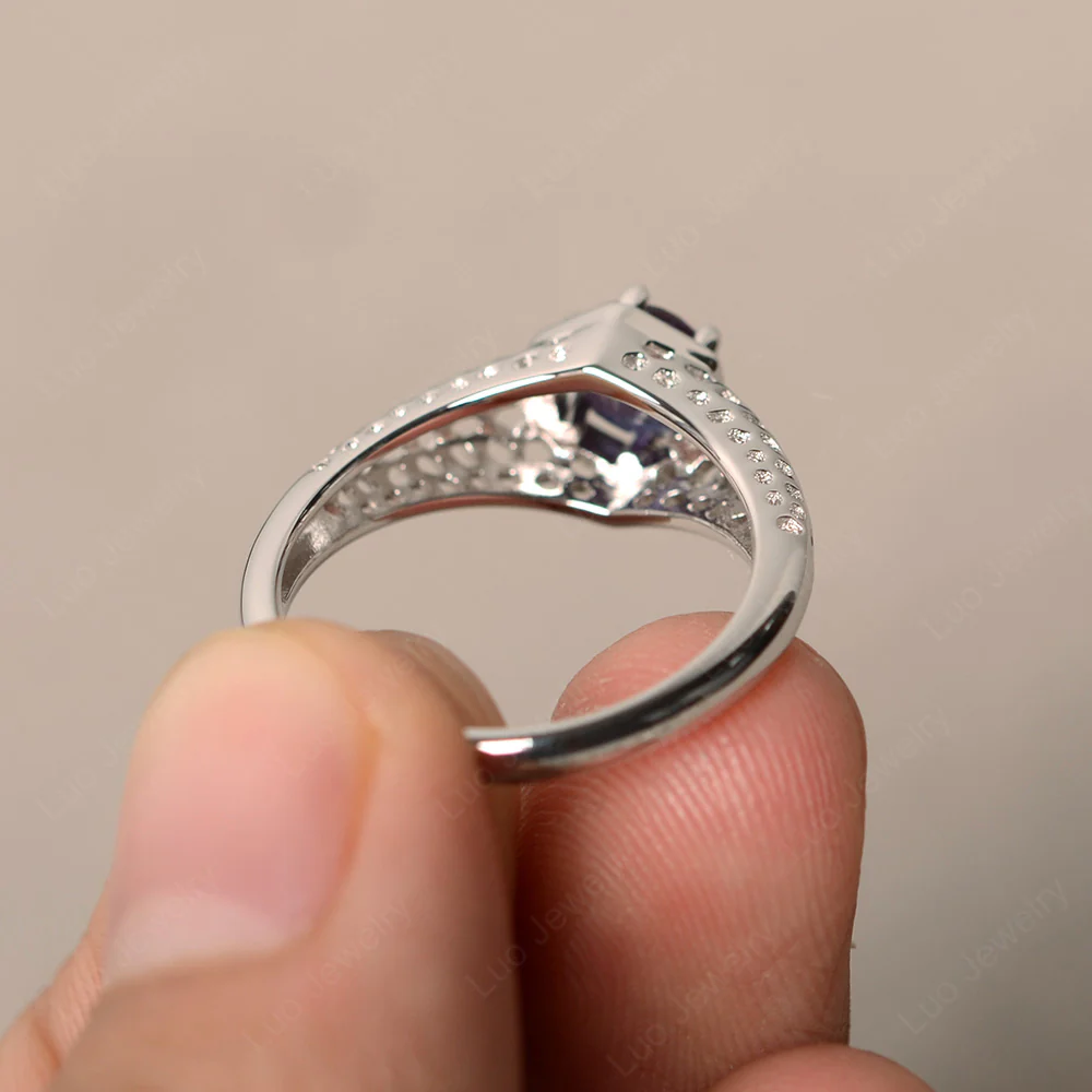 Alexandrite Openwork Ring - Image 2