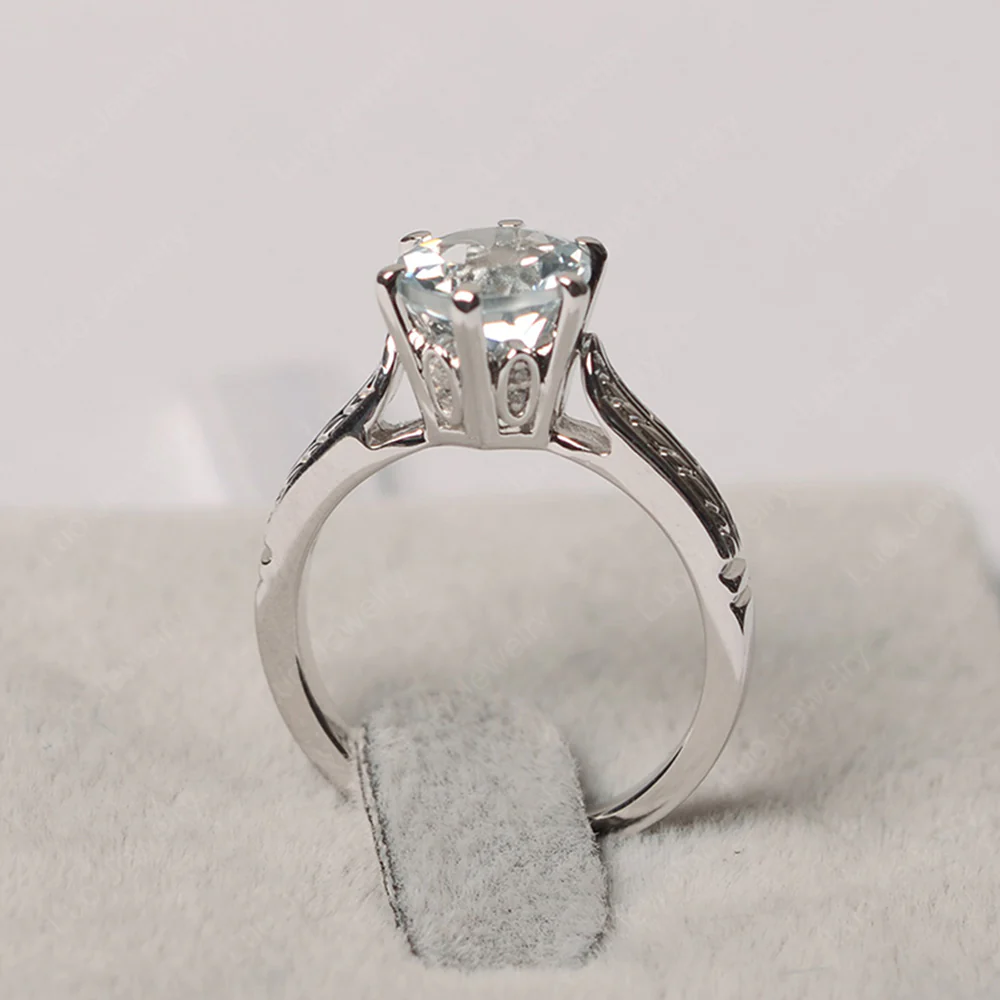 Aquamarine Wheat Ring - Image 2