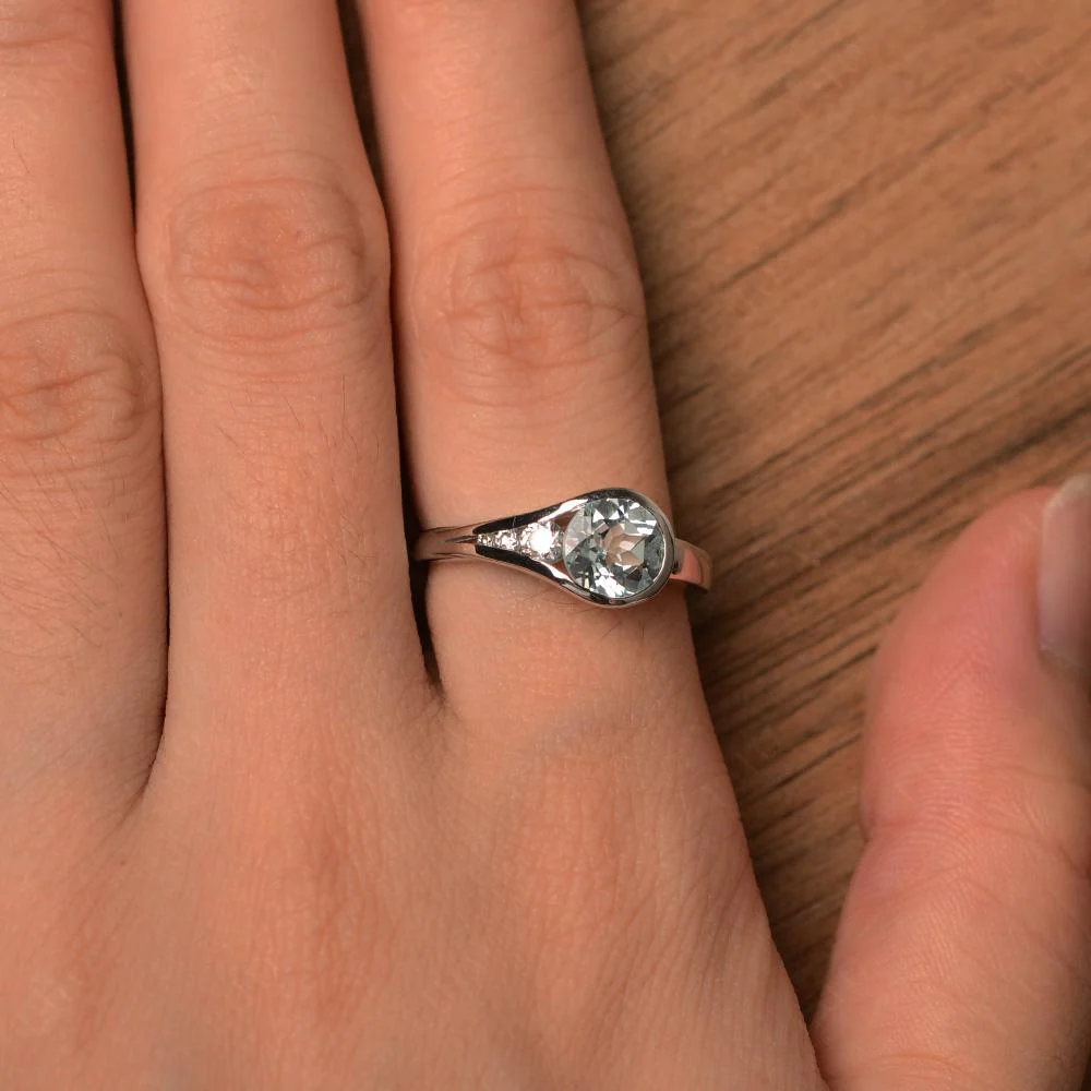 Aquamarine Rupert's Drop Ring - Image 13