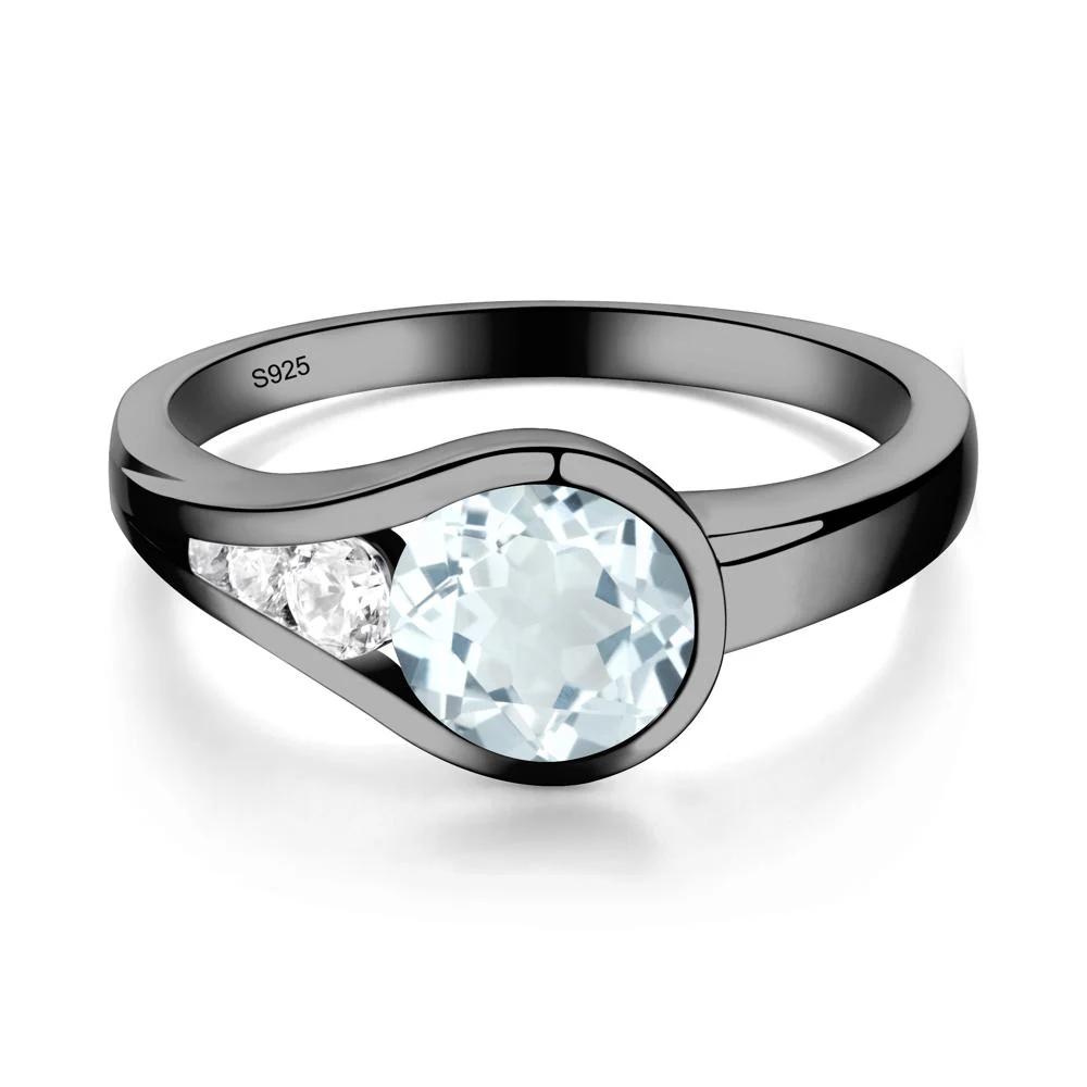Aquamarine Rupert's Drop Ring - Image 8