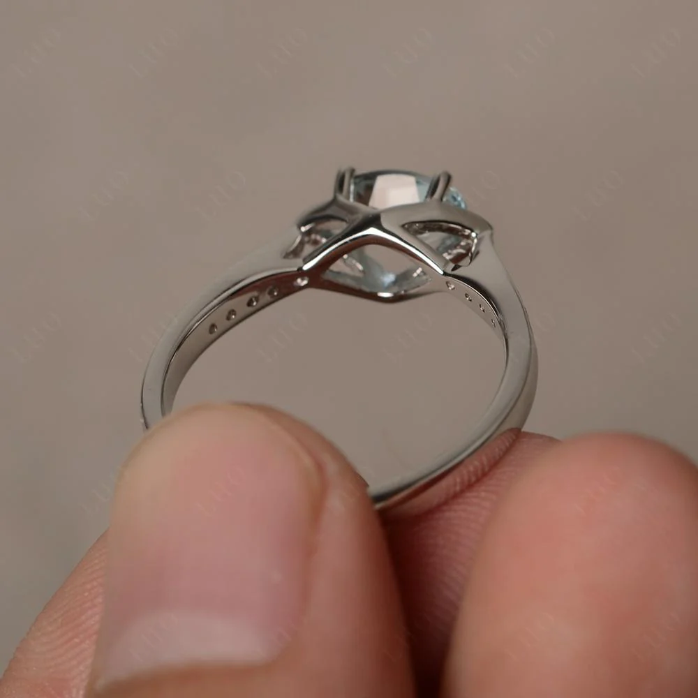 Aquamarine Petite Ring - Image 12