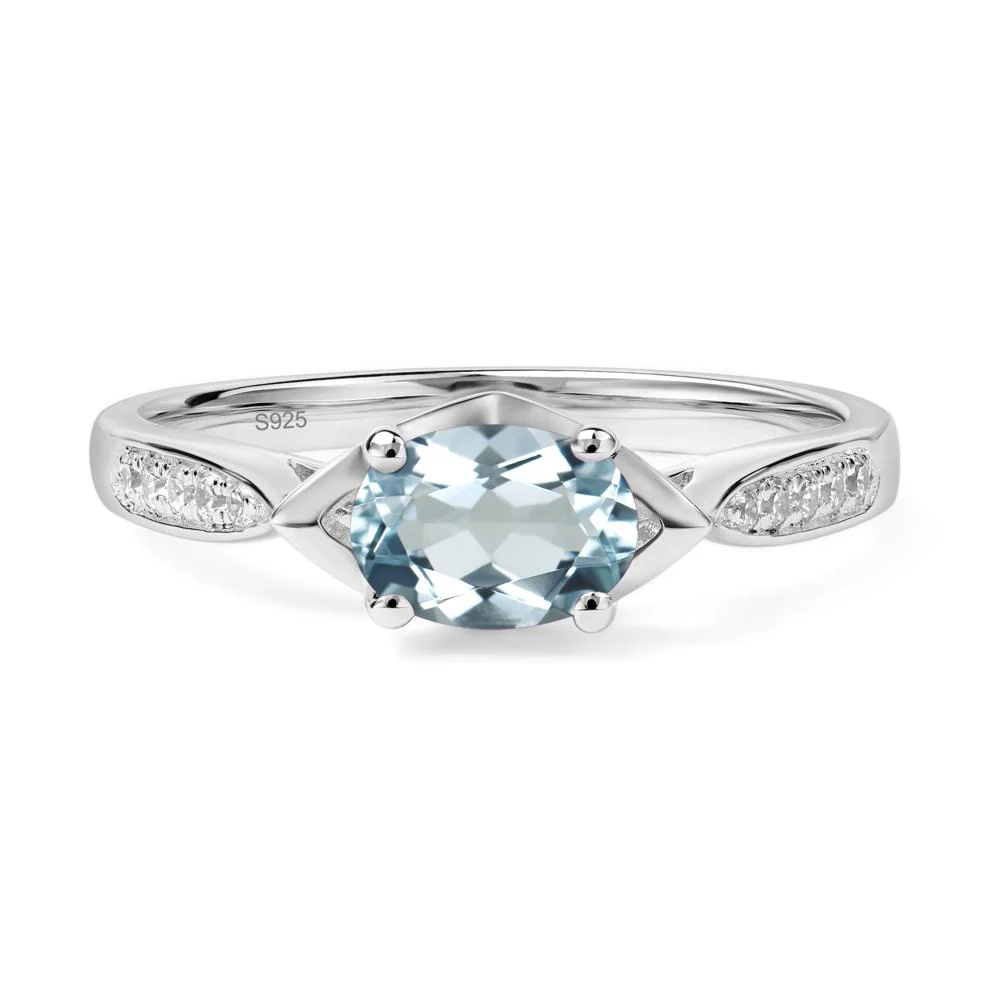 Aquamarine Petite Ring - Image 2