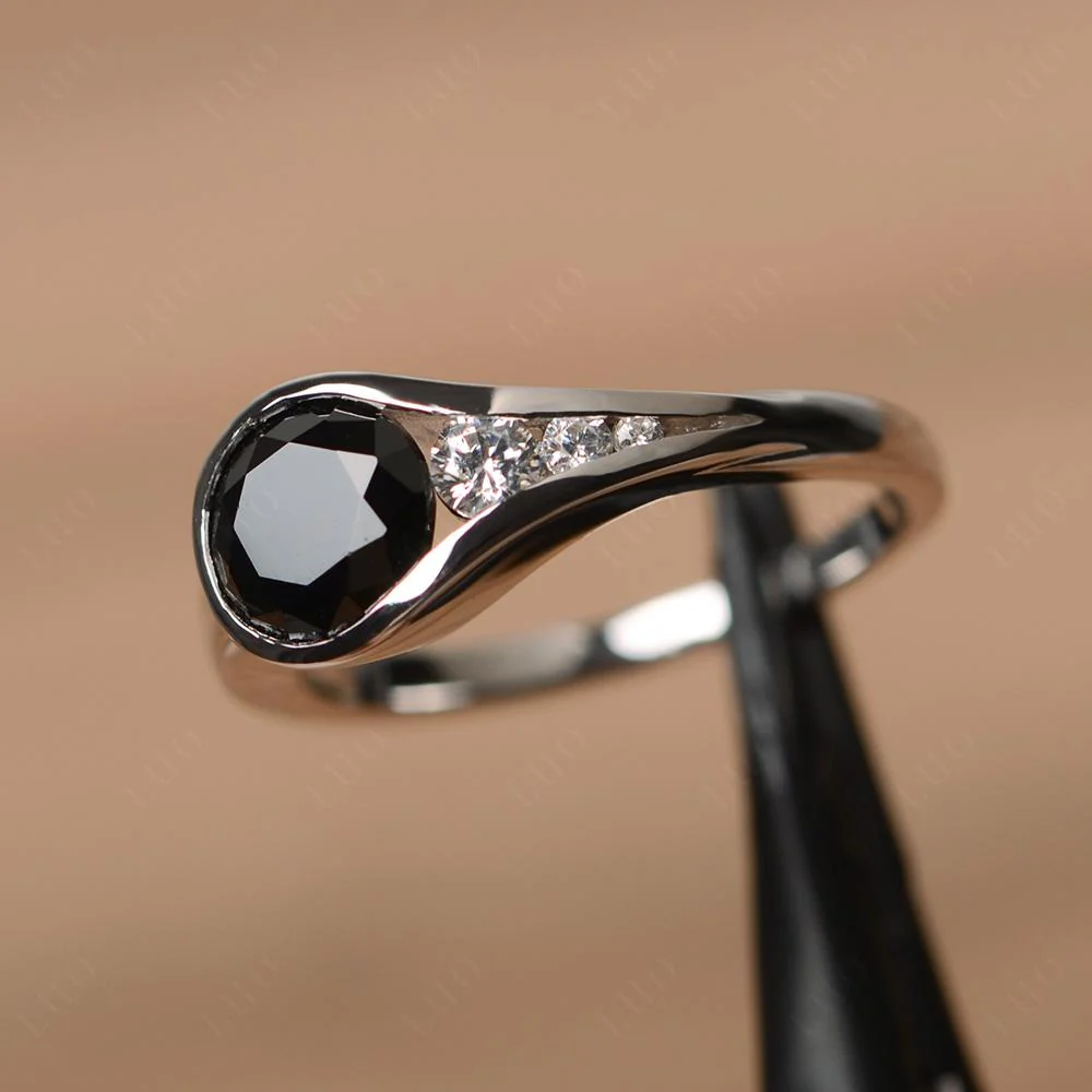 Prince Rupert's Drop Black Spinel Ring - Image 11