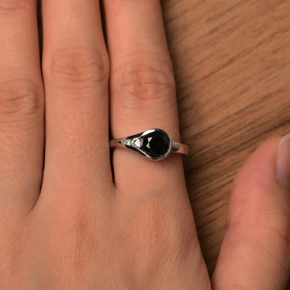 Prince Rupert's Drop Black Spinel Ring - Image 13