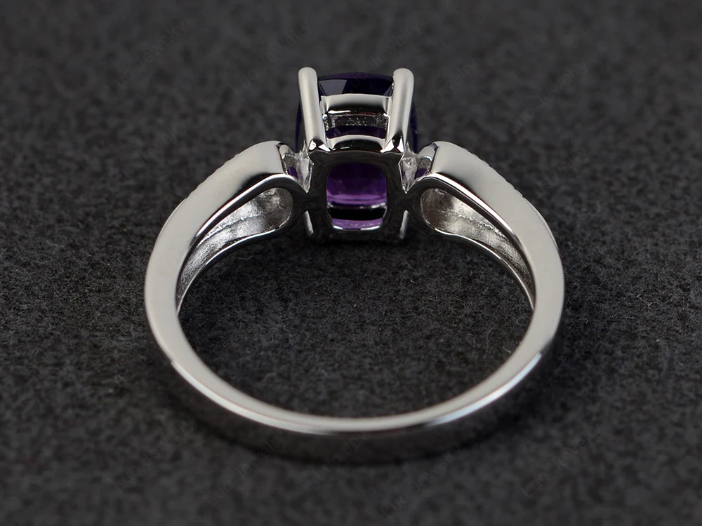 Vintage Amethyst Engagement Ring - Image 3