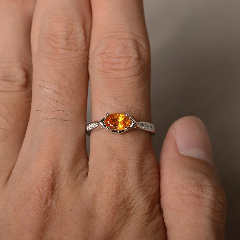 Petite Oval Horizontal Fender Ring - Image 13