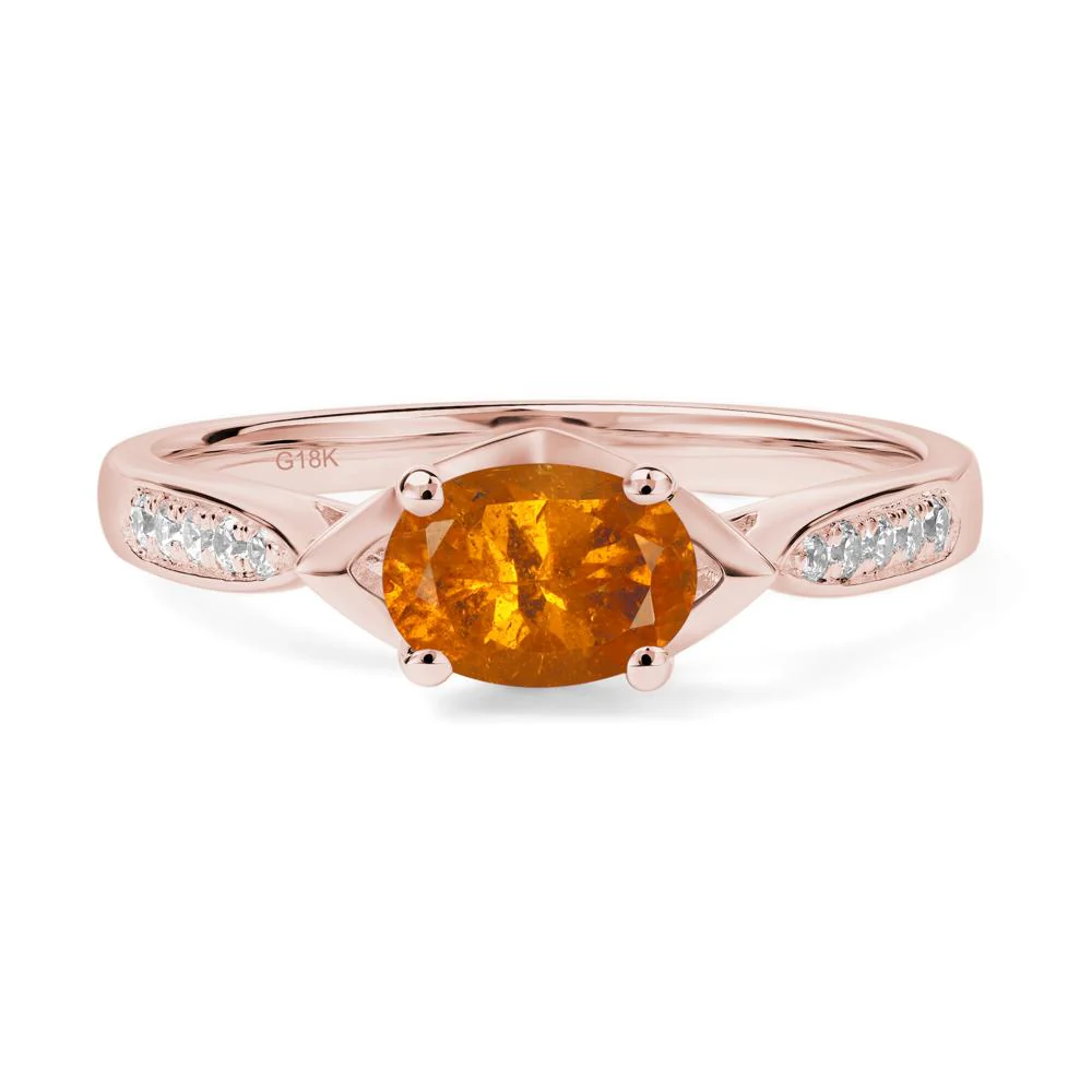 Petite Oval Horizontal Fender Ring - Image 9