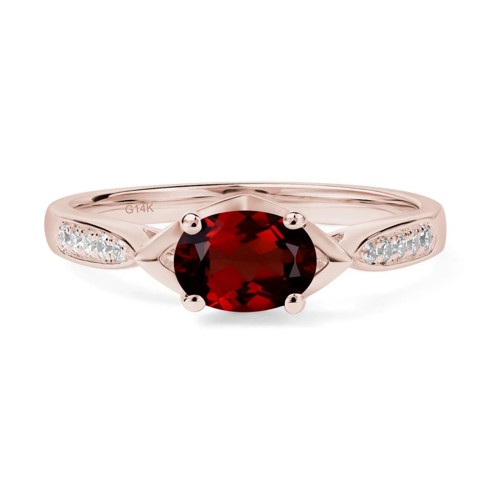 Garnet Petite Ring