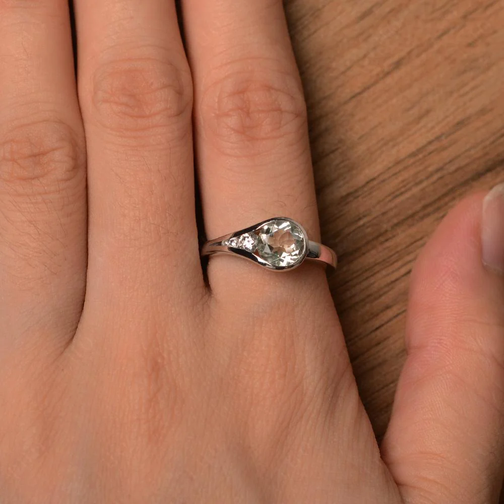 Prince Rupert's Drop Green Amethyst Ring - Image 13