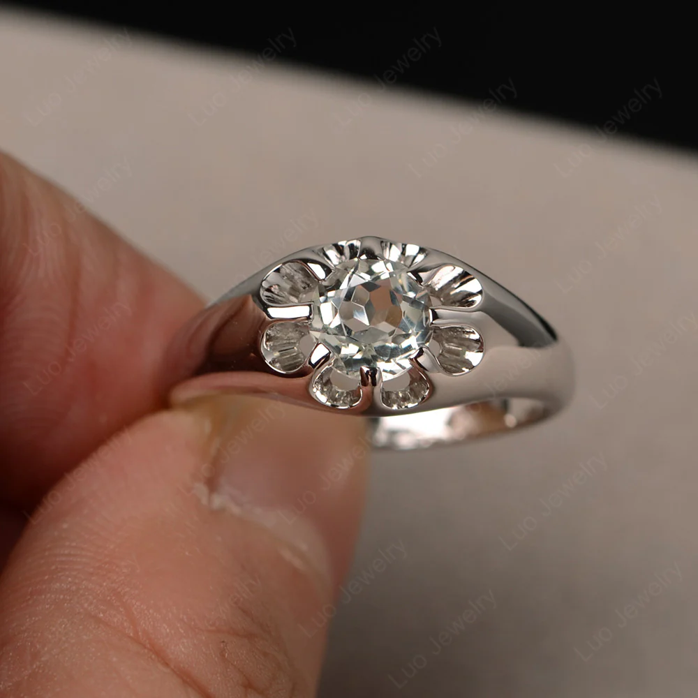 Green Amethyst Statement Ring - Image 2