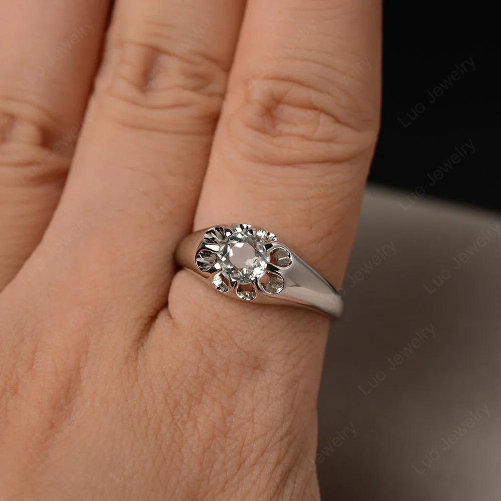 Green Amethyst Statement Ring - Image 5