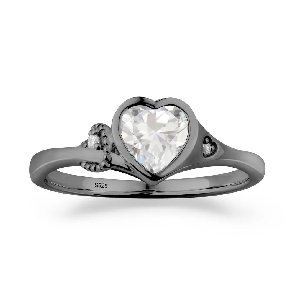 Vintage Heart Cubic Zirconia Knot Ring - Image 4