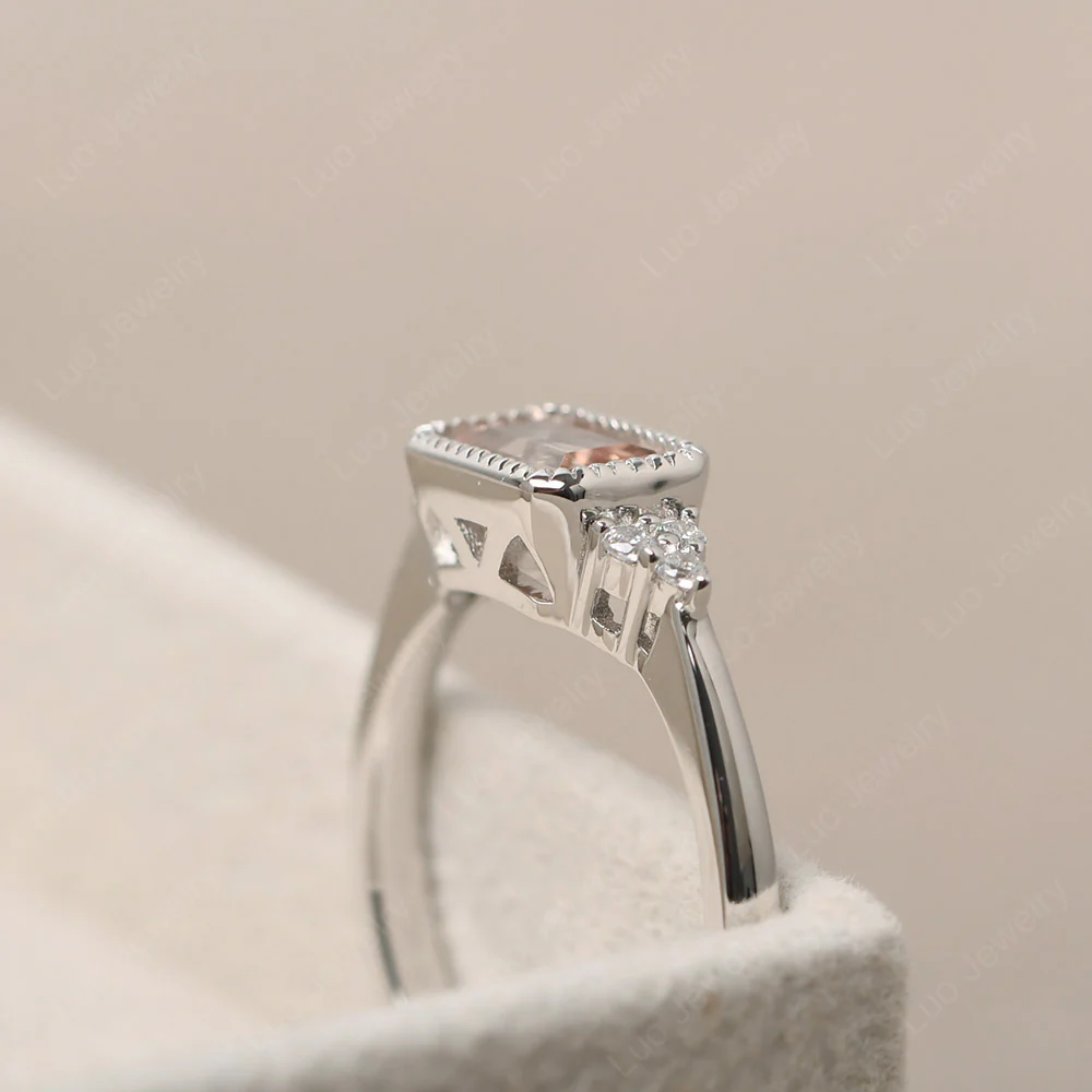 Morganite Classic Engagement Ring - Image 4