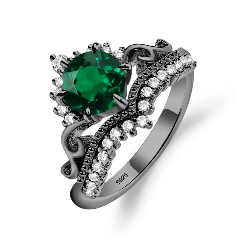 Emerald Tiara Promise Ring