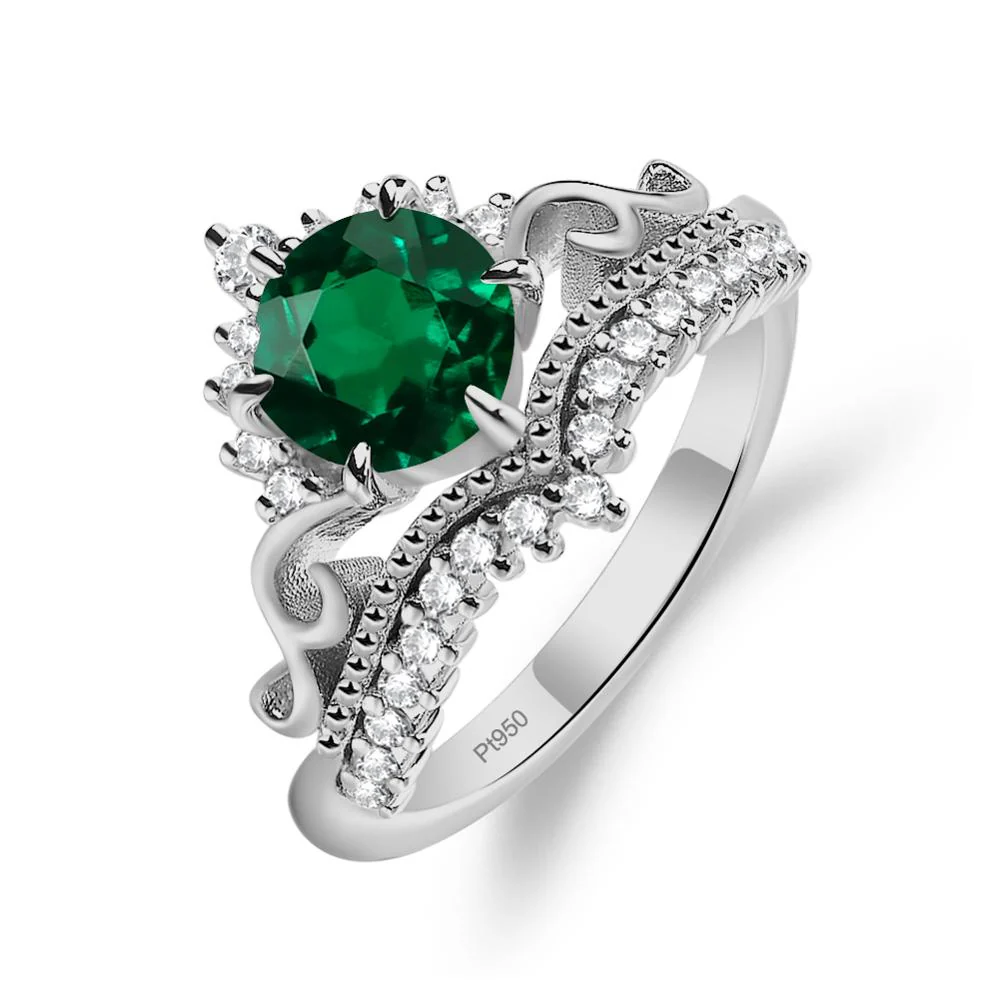 Emerald Tiara Promise Ring - Image 6