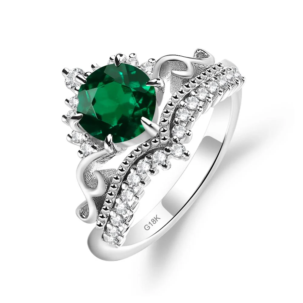 Emerald Tiara Promise Ring - Image 7