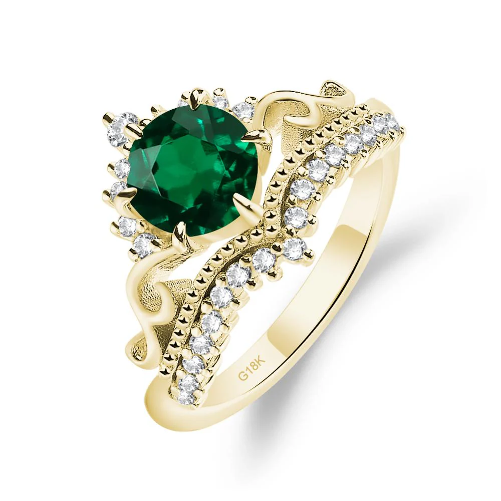 Emerald Tiara Promise Ring - Image 8