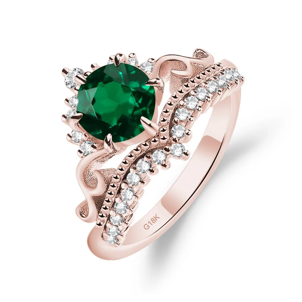 Emerald Tiara Promise Ring - Image 9