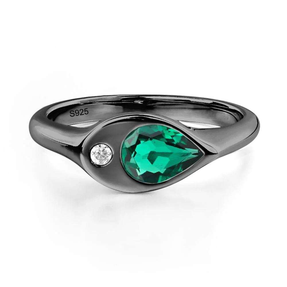 Emerald Pinky Ring for Women