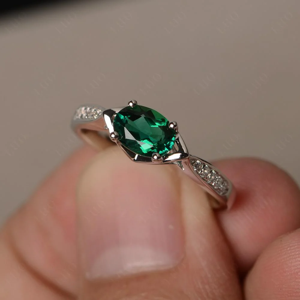 Emerald Petite Ring - Image 11