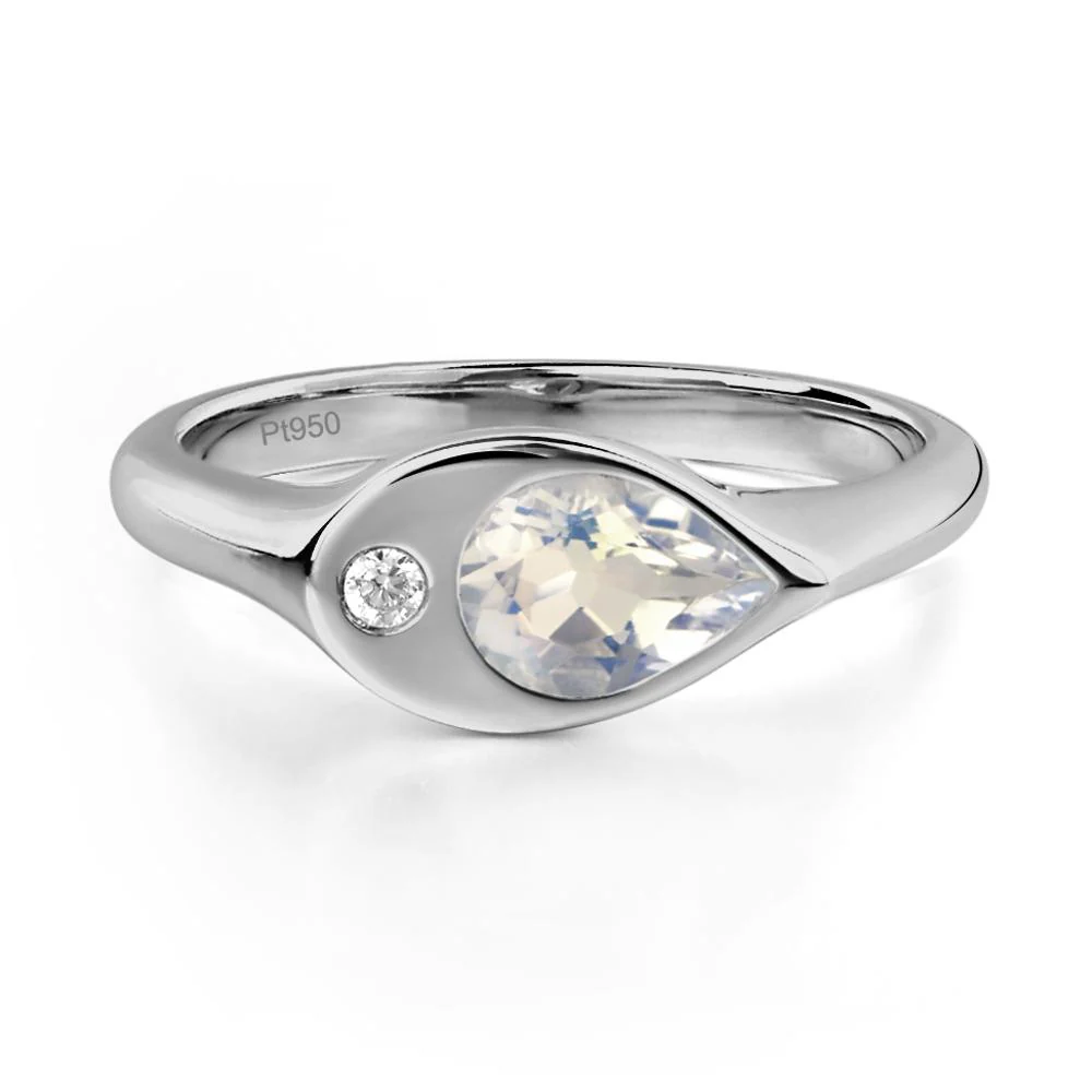 Moonstone Pinky Ring for Women - Image 6