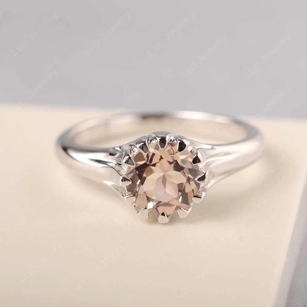 Morganite Claw Prong Ring