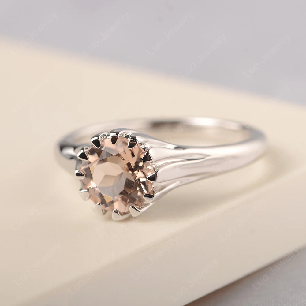 Morganite Claw Prong Ring - Image 2
