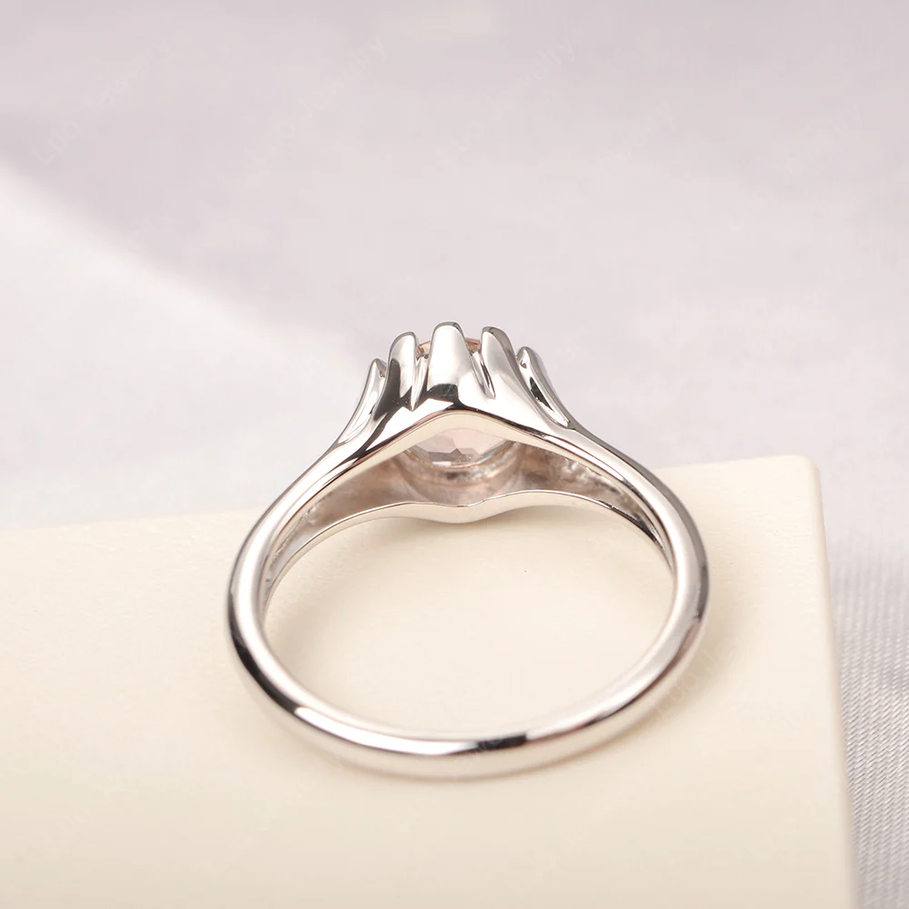 Morganite Claw Prong Ring - Image 3