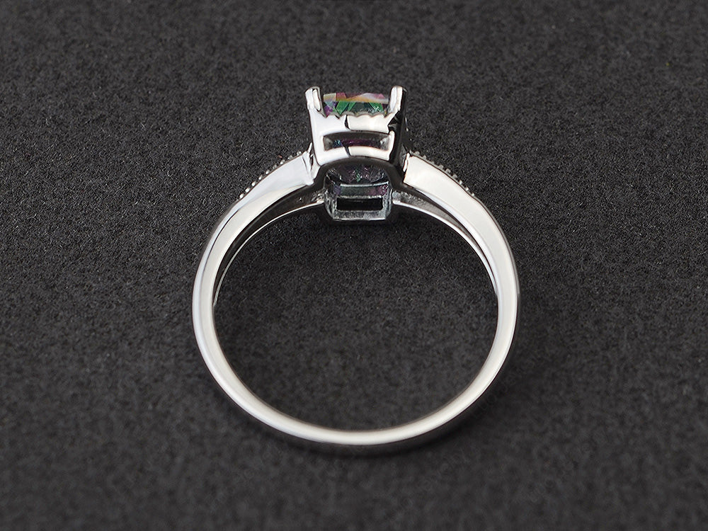 Vintage Style Mystic Topaz Cushion Cut Ring - Image 3