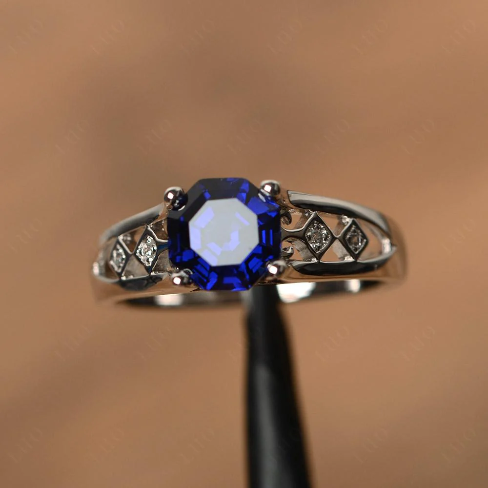 Vintage Sapphire Ring - Image 10