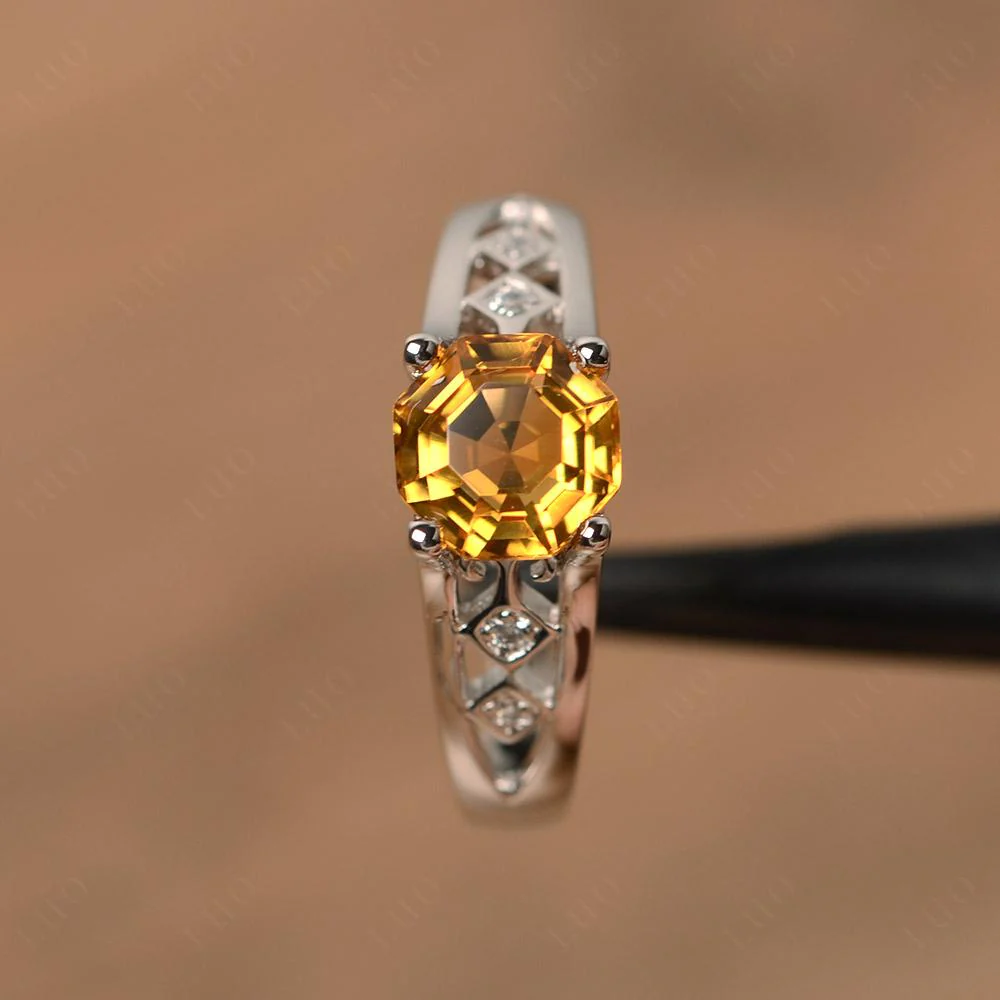Vintage Citrine Ring - Image 11