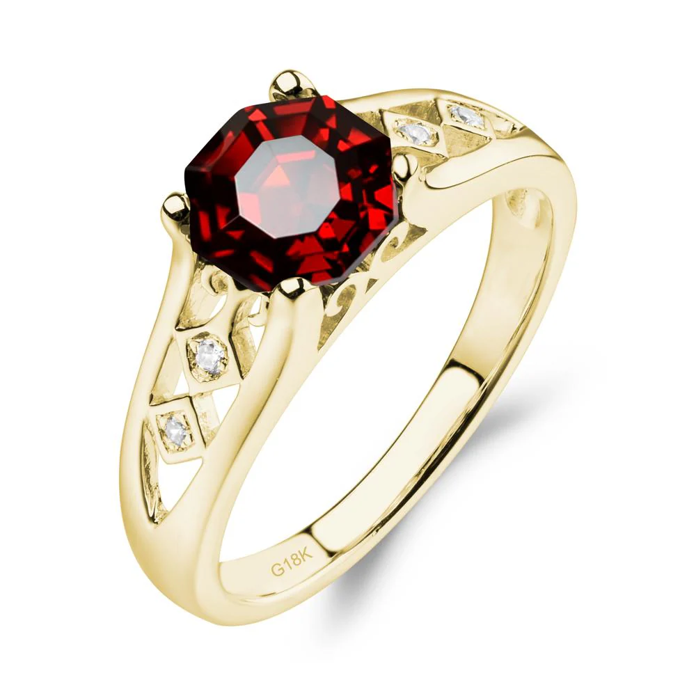 Vintage Garnet Ring - Image 8