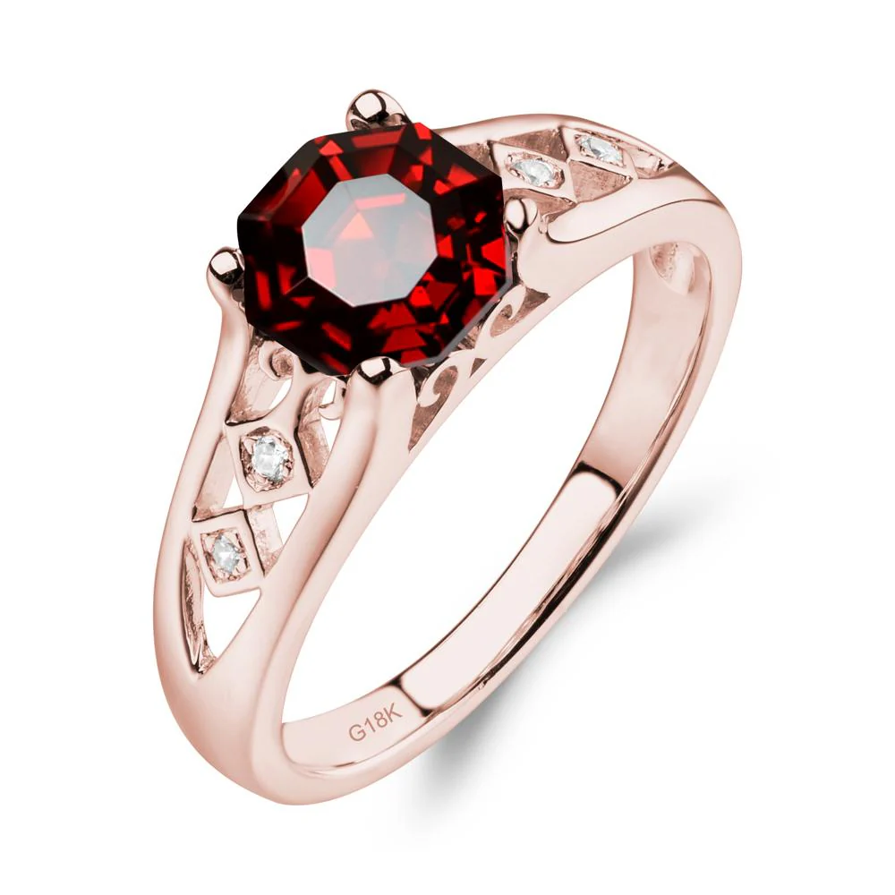 Vintage Garnet Ring - Image 9