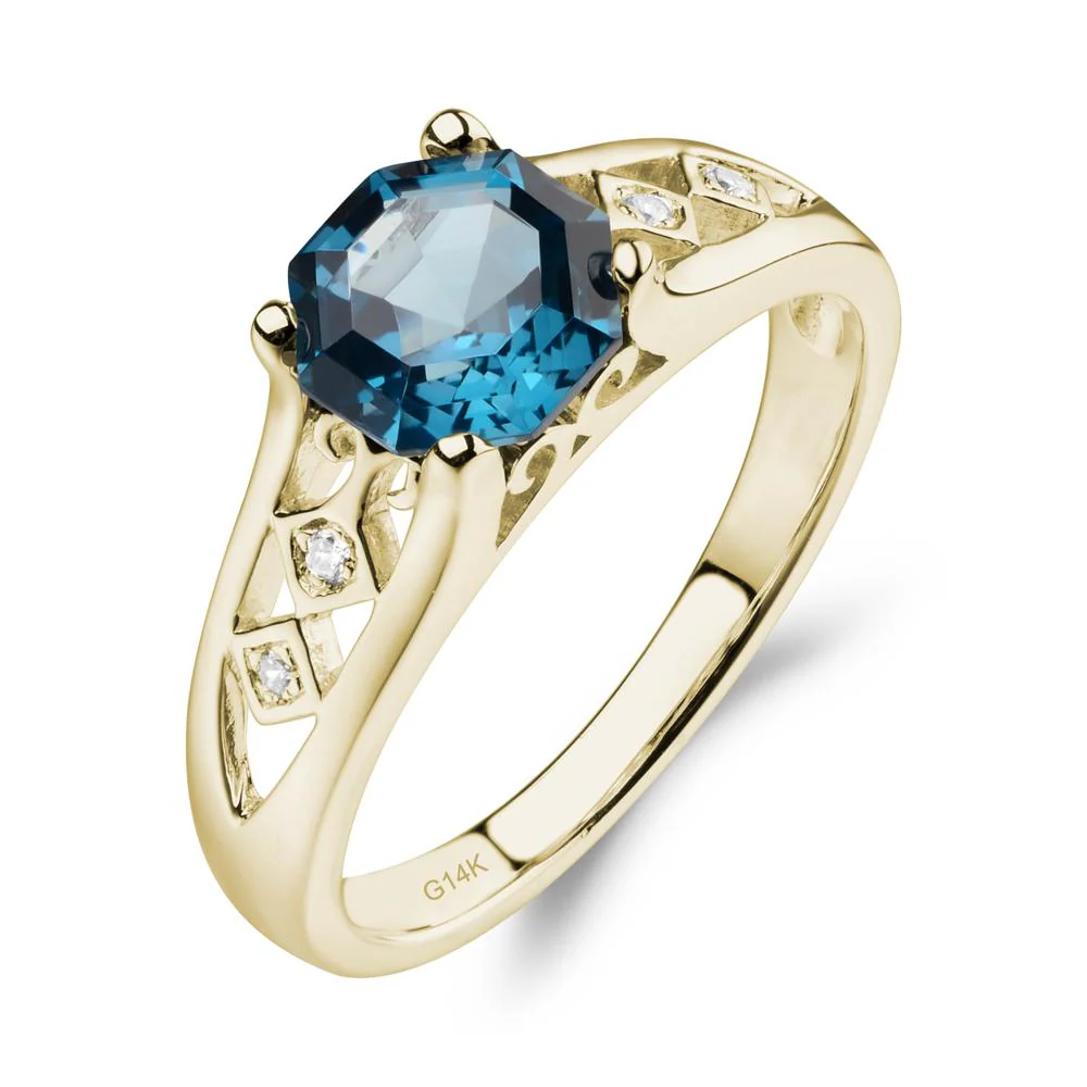 Vintage London Blue Topaz Ring