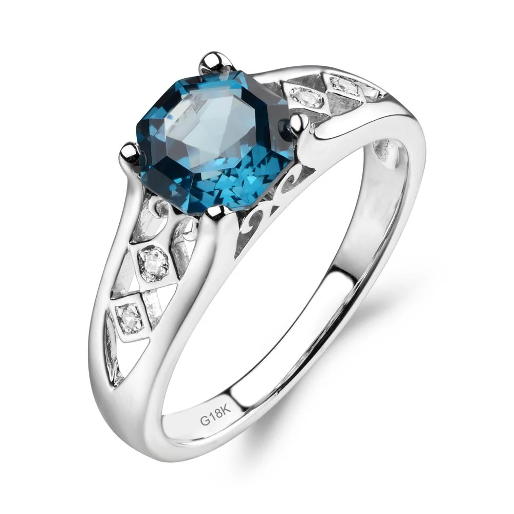 Vintage London Blue Topaz Ring - Image 7