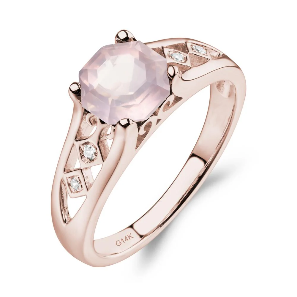 Vintage Rose Quartz Ring